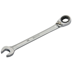 Proto JSCV12T, Proto - Full Polish Combination Reversible Ratcheting Wrench 3/8" - 12 Point