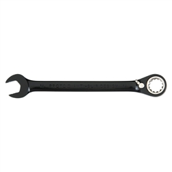 Proto JSCVM07, Proto - Black Chrome Combination Reversible Ratcheting Wrench 7 mm - Spline