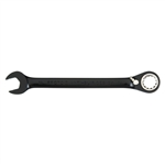 Proto JSCVM09, Proto - Black Chrome Combination Reversible Ratcheting Wrench 9 mm - Spline