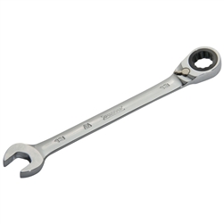 Proto JSCVM21T, Proto - Full Polish Combination Reversible Ratcheting Wrench 21 mm - 12 Point