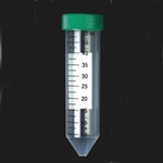 50ml Sterile Conical Tubes - Black Graduations - Green Caps - 500 Tubes