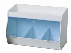 Lab Storage Bin with 3 Bins and 1 shelf