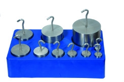 Stainless Steel  Hooked Weight Set - 9 weights 5g to 500g