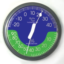 Wall Mounting Hygrometer w/ Temperature