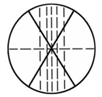 Microscope Eyepiece Reticle with Crosshair 19mm Diameter