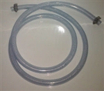 5' High Vaccum Pump Tubing with two hose clamps