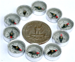 Pack of 10 12mm compasses
