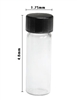 1 Dram glass vial with Phenolic Cap