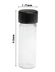 1 Dram glass vial with Phenolic Cap