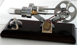 Stirling Engine with LED Light