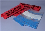 MTC BIO Clear Autoclave Bags, Biohazard Maked 12.2" x 26" 400pc