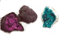 Enhanced Color Crystal Geodes 3-3.5"