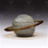 Glass Planet Paperweight Saturn Glow in the dark