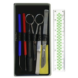 8 Piece Dissecting Kit with Screw-Lock Blade