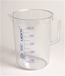 Beaker with Handle  - Printed Graduations PMP 10000ml