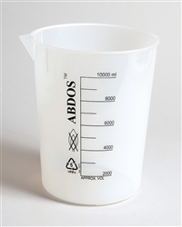 Beaker Printed Graduations PP 10000ml