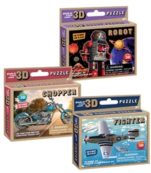 Build your own 3D wind-up puzzle