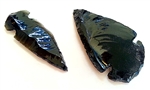 Obsidian Replica Arrowhead