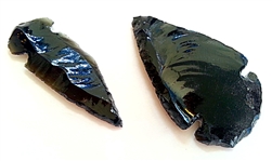 Obsidian Replica Arrowhead