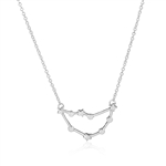 Capricorn Constellation Necklace -Silver Colored