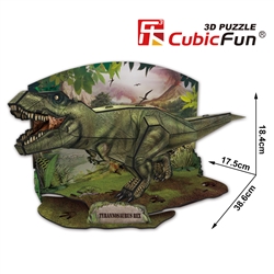 CubicFun T-rex 3D Paper Model