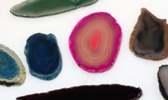 Agate Slice 1" x 1.5" Assorted colors