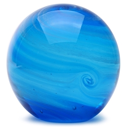 Glass Planet Paperweight Neptune Glow in the dark