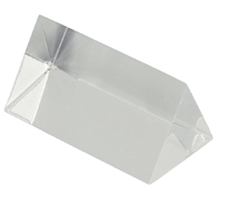 Equilateral Prism 2" Long 1" Sides Acrylic