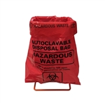 Benchtop Biohazard Bag & Holder Set