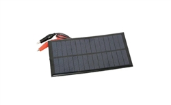 7.2 Volts 200mA 1.4 Watt Solar Panel with Alligator Clips