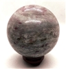 Pink Tourmaline in Granite Sphere , 60mm Diameter