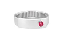 Women's Sterling Silver Expansion Medical ID Bracelet