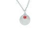 Stainless Steel Two-Piece Disks Medical ID Pendant