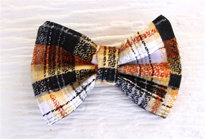 HAIR BOW - Fall Plaid