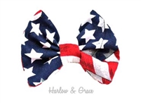 flag hair bow