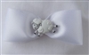 Meet Me In Montana - Hair Bow White Satin