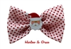 Santa dog bows