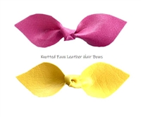 knotted vinyl hair bows