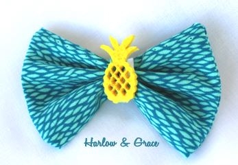 Tropical hair bow