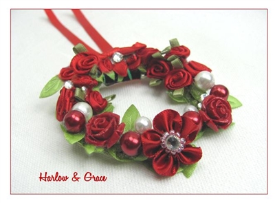 floral hair ring