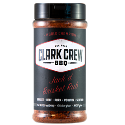 Clark Crew BBQ Jack'd Brisket Rub, 12oz