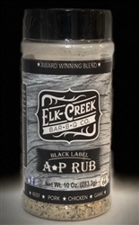 Elk Creek Bar-B-Q Black Label AP Rub, 12oz