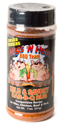 Hogs N Heat Mild & Savory BBQ Rub, 11oz