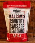 Malcom's Country Sausage Seasoning Spicy, 16oz