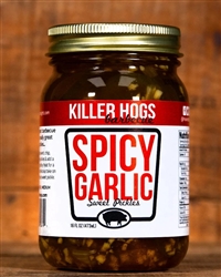 Killer Hogs Spicy Garlic Pickles, 16oz