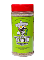 Meat Church Garlic & Jalapeno Blanco BBQ Rub, 12oz