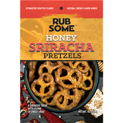 Rub Some Honey Sriracha Pretzels