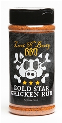 Loot N' Booty Gold Star Chicken Rub, 13oz