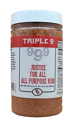 T9 Justice For All "All Purpose Rub", 30.3oz