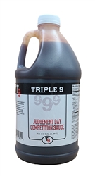T9 Judgement Day "Competition BBQ Sauce", 1/2 Gallon
